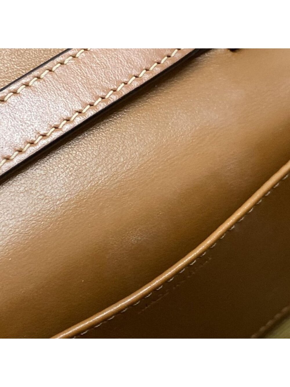 ★SOLD★ Celine Shoulder Bag Mini Triomphe Black Dark Brown Leather - Picture 14 of 15